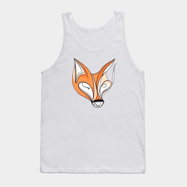 Abstract Fox Lines Tank Top by stkUA